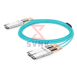 200G to 2x100G Breakout Active Optical Cable (AOC) QSFP56 to 2xQSFP28 OM3 Cable