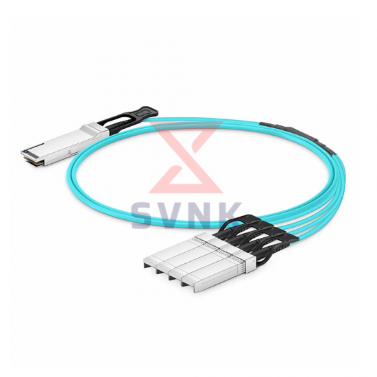 200G to 4x50G Breakout Active Optical Cable (AOC) QSFP56 to 4xSFP56 OM3 Cable